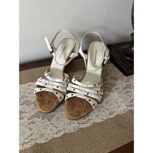 Naturalizer White 3 inch Ursela Wedges